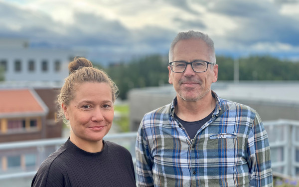 Lea Louise Videt og Trond Bliksv&aelig;r. Foto: Thoralf Fagertun